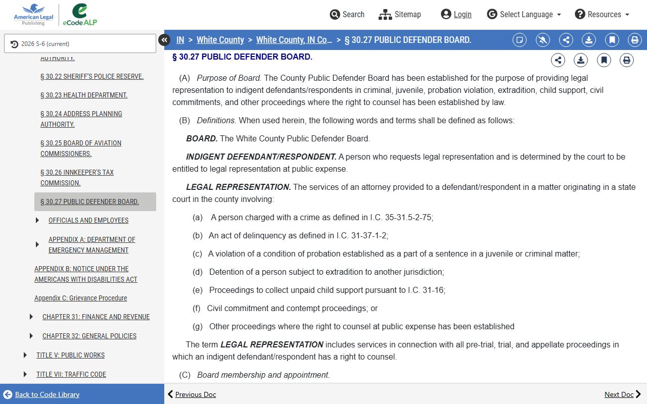 White County arrest records and court charges public defender board code