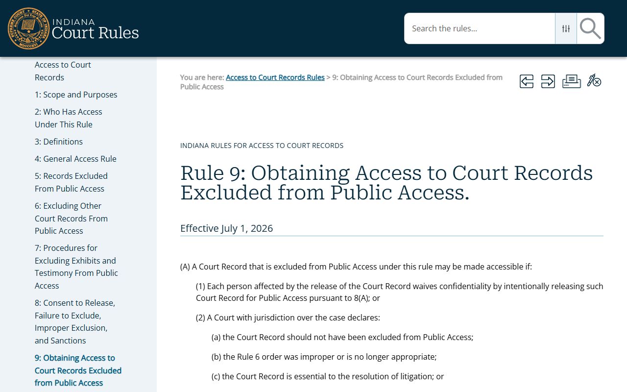 White County court dockets request access to excluded records