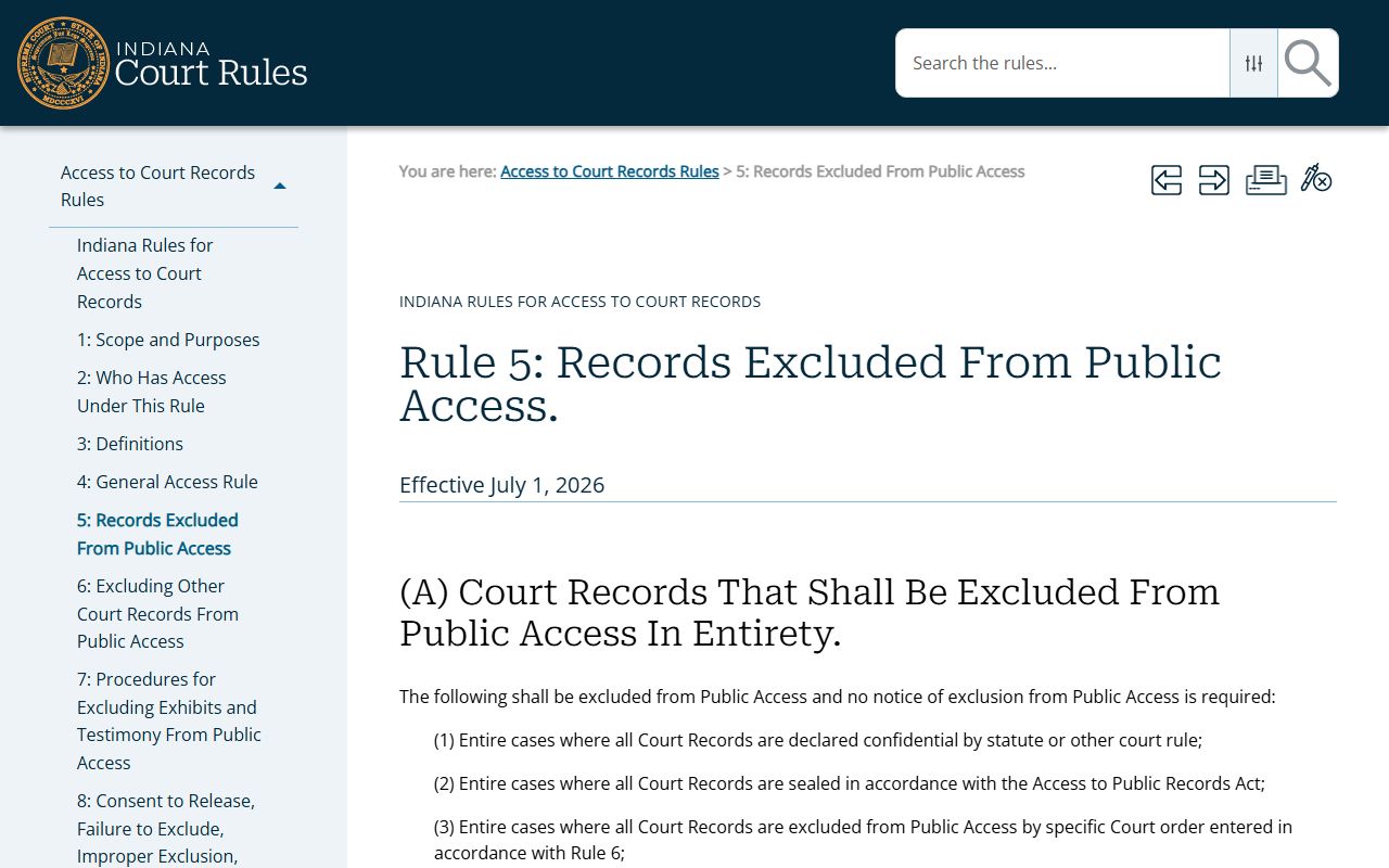 White County court records excluded from public access