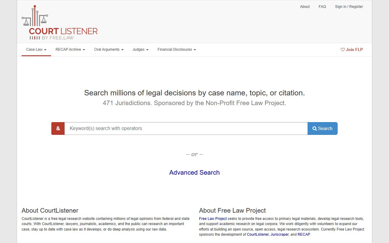 White County court records comparison with federal CourtListener records