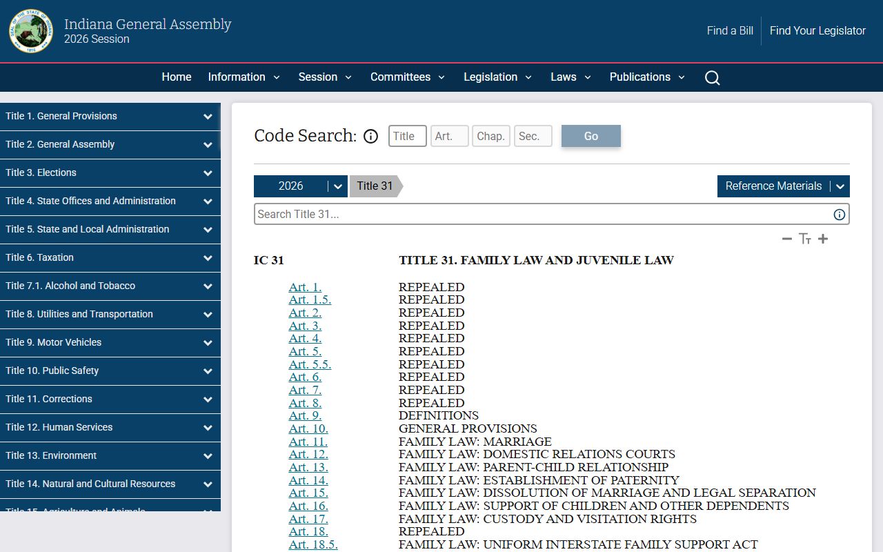 White County marriage and divorce records Indiana juvenile and family records law